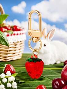 1/5/10 Peças Delicado e Fofo Chaveiro Pendente de Flor, Morango, Cereja, Maçã, Coração, Charme e Acessório da Moda para Bolsa, Presente Ideal para Festa, Natal, Aniversário, Ação de Graças para Mulheres, Decoração DIY de Carteira e Bolsa no Estilo Y2K, Ótimo para Família, Amigos, Professores, Colegas de Classe e Parceiros