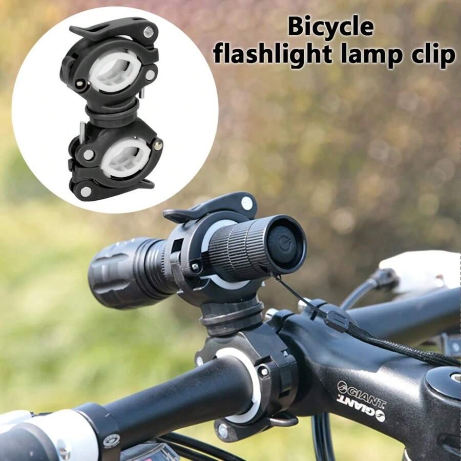 Bike Light Bracket, Night Riding Flashlight Bracket, Headlight Mounting Bracket, Quick Release Mounting Swivel Clip, Holiday Light Holder