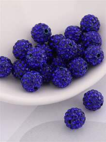 20pcs/Pack Ceramic Rhinestone Ball Handmade Bead DIY Bracelet Necklace Jewelry Accessories