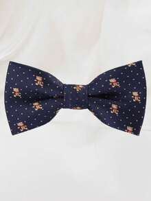 儿童时尚提花双层领结，适合男孩、女孩、戒指持有者、英式风格、婴儿、幼儿、选美、婚礼、日常穿着，年龄 3-16 岁 - 彩色 - 查看 26