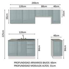 MADESA Baker's Racks - Blanc et gris - Voir 3