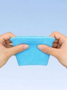 Kids Sports Wristband - Solid Color Wrist Sports Sweatband, Elastic Absorbent Anti-Sweat Breathable Thick Fleece Wristband, Multi-Colors, Suitable For 8-16Y Basketball, Tennis, Baseball, Softball, Volleyball, Soccer, Running