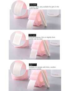 1 Roll 360pcs Water-Activated Lace Double Eyelid Tapes, Invisible No Adhesive Lasting Eyelid Fibers Ideal For Makeup,Makeup,Cheap,Room Decor,Vanity,Travel,Bedroom,Makeup Accessories