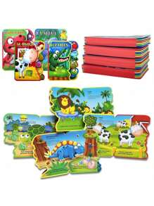 1 Stück spanischsprachiges Kinderlern- und Kognitionsstorybook, 12cm*15,8cm, deformiertes EVA-Buch, Förderung der kognitiven Fähigkeiten von Kindern, Weihnachts-, Erntedank-, Neujahrsgeschenke