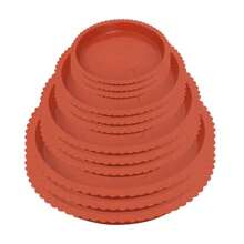 Waterproof Flower Coasters Waterproof 12 Packs Round Plastic Flower Pot Coasters - Plant Saucers For Indoor & Outdoor Use, Soil Catcher For Pots, Four Sizes Included