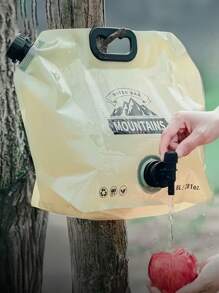 1 pièce Sac à eau pliable grande capacité 8L/270oz avec robinet pour extérieur, sac de stockage d'eau portable pour randonnée, camping, pique-nique, usage automobile