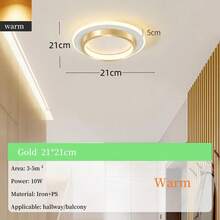 Modern Luxury Gold Ceiling Light, Nordic Creative Round Ceiling Lamp For Living Room, Dining Room, Corridor, Home, Hotel, Villa, Simple Ceiling Light - Gold - View 17