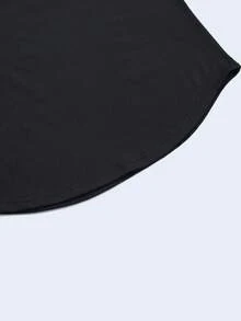 ALTZTAR Men's Printed Casual Henley Neck Short Sleeve T-Shirt - Black - View 3