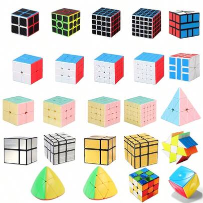 Cubo mágico, Cubo mágico con espejo, Cubo mágico de forma especial, Cubo mágico Mastermorphix, Cubo mágico Windmill 2x3, Cubo mágico SQ-1, Cubo mágico Ojo mágico, 2x2, 3x3, 4x4, 5x5, Cubo de velocidad suave, Cubo sin adhesivo, Juguetes educativos para niños, Rompecabezas, Designado para competición, Juguetes infantiles como regalo de cubo mágico