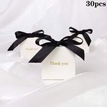 30pcs Charming Candy Gift Box Golden "Thank You"| With Ribbon | Valid For Birthdays, Weddings, Mother's Day Summer Gifts Beach Back To School School Supplies Room Decor
