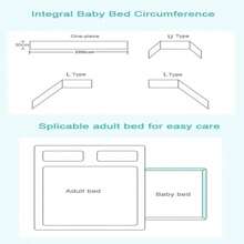 AIBOYING 1 buc. 200 * 30 cm bară de pat pentru copii, bară de protecție pentru pat anti-cădere, nu necesită asamblare, balustradă portabilă pentru pat de călătorie, decor pentru camera copiilor, accesorii pentru pat pentru copii