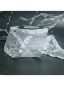 2.5cmx4.5m 荷叶边皱褶纱带服装材料边带波浪蝴蝶结丝带礼品鲜花包装胶带 - 彩色 - 查看 12