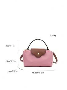 1pcmini Fashion Handbag Small Square Bag, Fashionable & Versatile Women Shoulder Bag Crossbody Bag, Solid Color Mini Purse, Fits Phone, Coins, Lipstick, Daily Use, Commute
