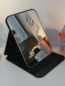 Portable Makeup Mirror, Compact Vanity Mirror For Home, Desk, Dorm, Suitable For Women And Men - Pink - View 1