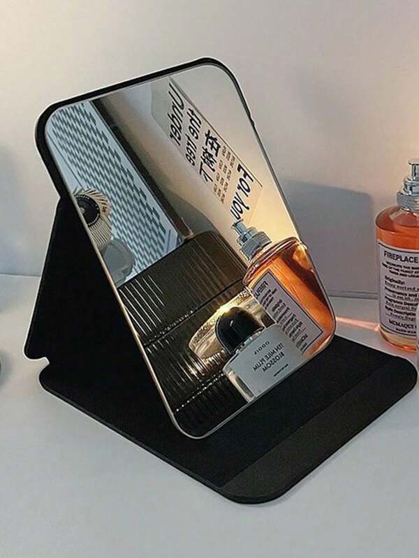 Espejo de maquillaje portátil, espejo de tocador plegable para el hogar, escritorio, viaje, adecuado tanto para hombres como para mujeres