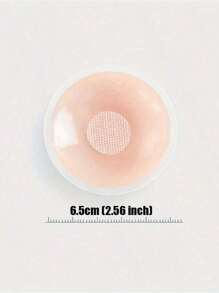2/6/12 Pcs Reusable Seamless Silicone Nipple Covers - Invisible, Self-Adhesive, Anti-Convex Breast Patches For Women - Comfortable, Breathable, And Easy To Clean Bra Accessories