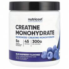 Nutricost Performance, Creatine Monohydrate, Blue Raspberry, 10.7 Oz ...