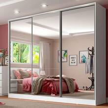 Guarda Ropa Madesa Royale 3 Puertas 3 Espejo Color Blanco - Blanco - Ver 1