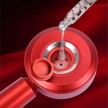 Escova Massageadora Elétrica Vibratória de 3 Modos para Couro Cabeludo, Massageador de Cabeça com Luz Infravermelha para Crescimento do Cabelo, Aplicador de Óleo para Couro Cabeludo, Cuidados com o Cabelo Anti-Queda de Cabelo