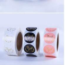 500pcs/Roll 1inch 1.5inch Thank You Sticker,Gift Sticker For Business Label Shipping Sticker,Gift Wrapping Stickers For Envelopes, Flowers, Love Letters, School Supplies,Back To School