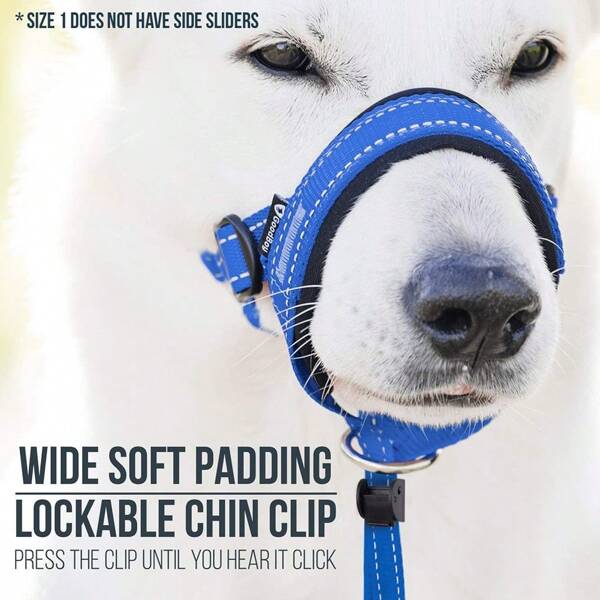 Adjustable Pet Dog Muzzle, Mouth Cover Training Anti-Bite Anti-Lick Mask With Leash Set