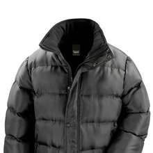 Result Mens Nova Lux Padded Jacket (Black) - Coffee Brown - View 2