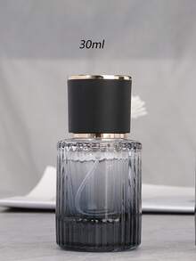 1pc50ml/30ml大容量便捷香水喷雾瓶高档化妆品分装瓶竖条纹螺口香水空瓶 - 彩色 - 查看 7