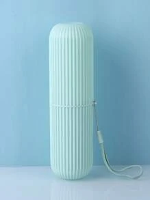 1pc All-In-One Travel Toothbrush Case - Compact Mouthwash And Toothpaste Holder, Bathroom Toothbrush And Toothpaste Cup, Suitable For Traveling, Used To Maintain Oral Hygiene When Going Out (Rope Color Is Random), Toothbrush Cover,Suitable As A Holiday Gift, Birthday Gift,Travel Essentials,Holiday Essentials,Daily Necessities