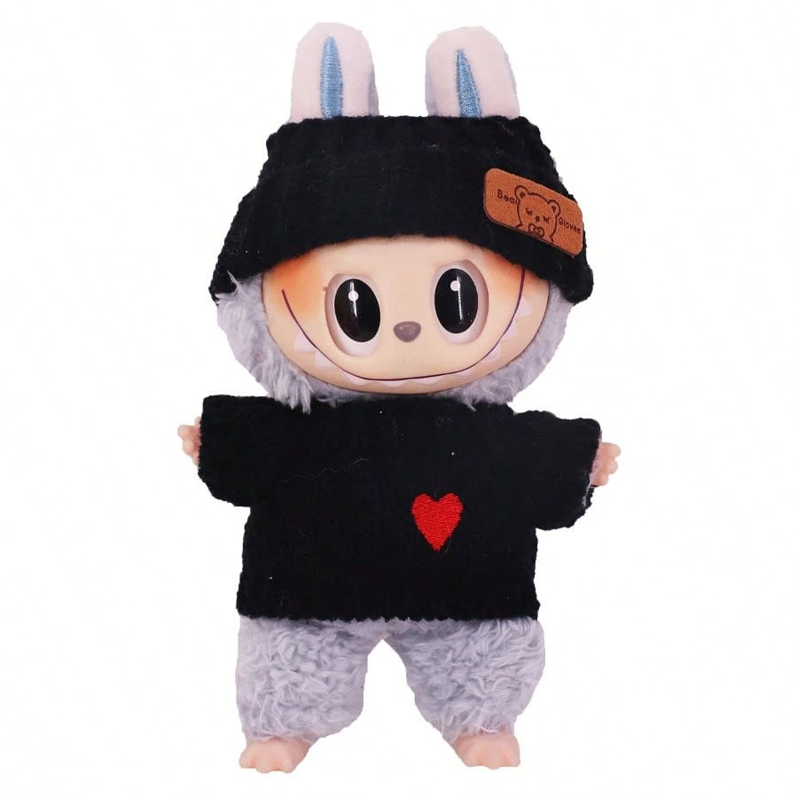 Vêtements Et Accessoires Pour Poupées Labubu 17 Cm - Pull à Capuche Pour Poupées En Peluche