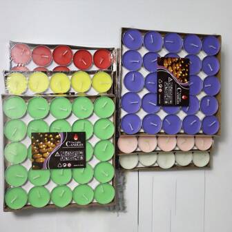 100 stuks/50 stuks minimalistische kleine kaarsen, dagelijkse casual feest- en bijeenkomstbenodigdheden, witte/roze/rode/blauwe/gele/paarse/groene kaarsen, enkele kaars brandt 2-4 uur, romantische kaarsdecoratie voor bruiloften en dinergeschenken, verjaardagen, afstuderen