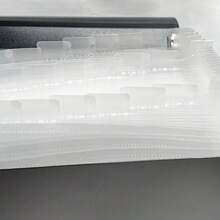 Pastas Sanfonada para Cheque Pasta Documentos Pasta Arquivo Pasta Cheque 12 Divisória Organização Pasta Duplicata - Prata - Visão 5