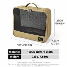 HIKEMAN Outdoor Camping Bag, Hiking Tote Bag, Multi-Purpose Travel Bag, Mesh Transparent Bag, Suitable For Traveling, Hiking, Outdoor Picnicking, Camping, Carrying And Portable - Multicolor - View 5