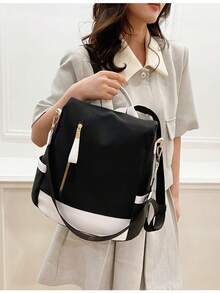 Large Capacity Anti-Theft Travel Backpack, Safety Design, Lightweight, Two-Way Shoulder Bag For Travel, School & Daily Commute - Multicolor - View 3