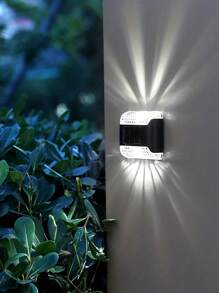 Outdoor Solar Wall Lights, IP44 Solar Fence Lights, Solar Lighting Lamps, Solar Atmosphere Lights, Solar Hat Lights, Solar Railing Lights, IP44 Waterproof, Suitable For Courtyards, Villas, Sheds, Gardens, Terraces, Garages, Walls, Railings, Parties, Festivals, And Other Ambient Lighting., Solar Lights Outdoor