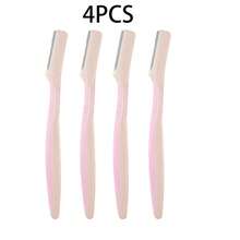 4/10pcs Safety Rubber Handle Eyebrow Trimmer - Protective Net Suitable For Beginners - Multicolor - View 12