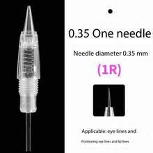 20 st Permanenta nålar Makeup Ögonbrynsnålar Makeup Tatueringsnålar Permanent Penna Makeup Nålpatron för eyeliner och ögonbrynstatueringsmaskin