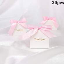 30pcs Charming Candy Gift Box Golden "Thank You"| With Ribbon | Valid For Birthdays, Weddings, Mother's Day Summer Gifts Beach Back To School School Supplies Room Decor