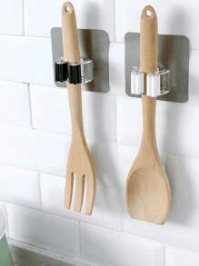 6 pièces Support de balai en plastique, Étagère de rangement domestique, Organisateur de pince à vadrouille adhésif, Porte-brosse, Étagère de rangement pour salle de bain et buanderie, Crochet porte-balai, Pince à balai murale, Porte-vadrouille adhésif, Crochet détachable imperméable et antidérapant, Porte-vadrouille et balai adhésif