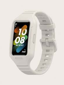 1 chiếc vòng đeo tay thông minh bằng silicon màu trơn thông thường tương thích với Band 10/9/8/7/6, thích hợp để đeo cả ngày - Ban nhạc 10/9/8/7/6 - Xem 24