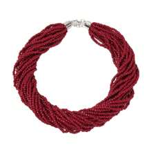 1pc Boho Multilayer Pearl Necklace, Elegant Minimalist Sexy Choker Necklace, Sweet Elegant Collarbone Chain, Brown, Rose Red, Black, White, Gifts For Ladies