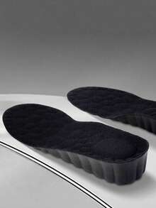 1 paire de semelles intérieures respirantes augmentant la taille à pleine longueur, convient aux chaussures de sport, chaussures casual, chaussures de basketball - Noir-1,5 cm - Voir 3