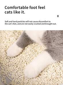 6L geruchsabsorbierendes Katzenstreu aus Tofu, schnell aufquellend, gute Wasseraufnahme, Katzen Haustierzubehör, Leckerchen, Bentonit Katzenstreu
