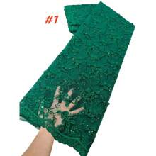 Nigerian Guipure Cord Lace Fabric 2025 High Quality Lace Material Embroidery African Milk Silk Lace Fabric For Wedding Dress Sewing