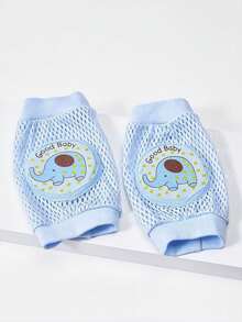 1 Pair Of Children's Animal Pattern Knee Pads, Baby Crawling Knee Pads Suitable For Indoor Learning, Crawling, Anti Fall Knee Pads, Elbow Pads, And Leg Pads For Protection - Multicolor - View 10