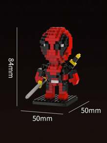 Takara Tomy Spider-Man Building Blocks IronMan Groot Brick Cartoon Character Rocket Raccoon Micro Rhinestone Small Particles Assembled DIY Building Block Toys Children Birthday Gift