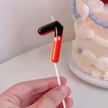 1pc Cute 0-9 Number Cake Candles, Available In Black, Red, White, Suitable For Birthday, Anniversary, Gender Reveal Party, Singles Party, Graduation Ceremony And Other Occasions Cake Decoration - Princess Theme, Multi-Purpose Celebration Candles, No Electricity Required, Birthday Candles, Birthday Decor, Happy Birthday, Room Decor - Black & Red & White - View 13
