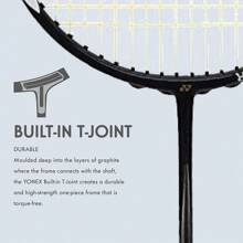 Yonex Badminton Racket Muscle Power Series With Full Cover High Tension Pre Strung Racquets - Muscle Power 29 (Black) - View 7