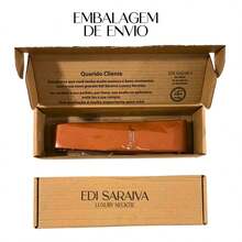 Edi Saraiva Imported Men's Tie Detailed Fine Tip 7 Cm Polyester - 橘色 - 查看 11