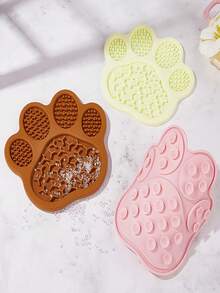 Pet Bowl, Silicone Pet Bowl, Pet Slow Feeder Mat, Pet Licking Mat, Dog Bowl Cat Bowl, Dog Food Bowl, Cartoon Pet Bowl, Pet Water Bowl, 2 In 1 Pet Bowl - Multicolor - View 2