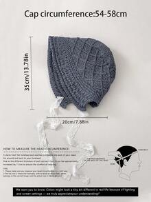 1pc Teenage Girl Sweet Straw Hat With Ribbon Decor, Versatile Bucket Hat Design For Sun Protection, Spring/Summer - Straw Bucket Hat - View 4